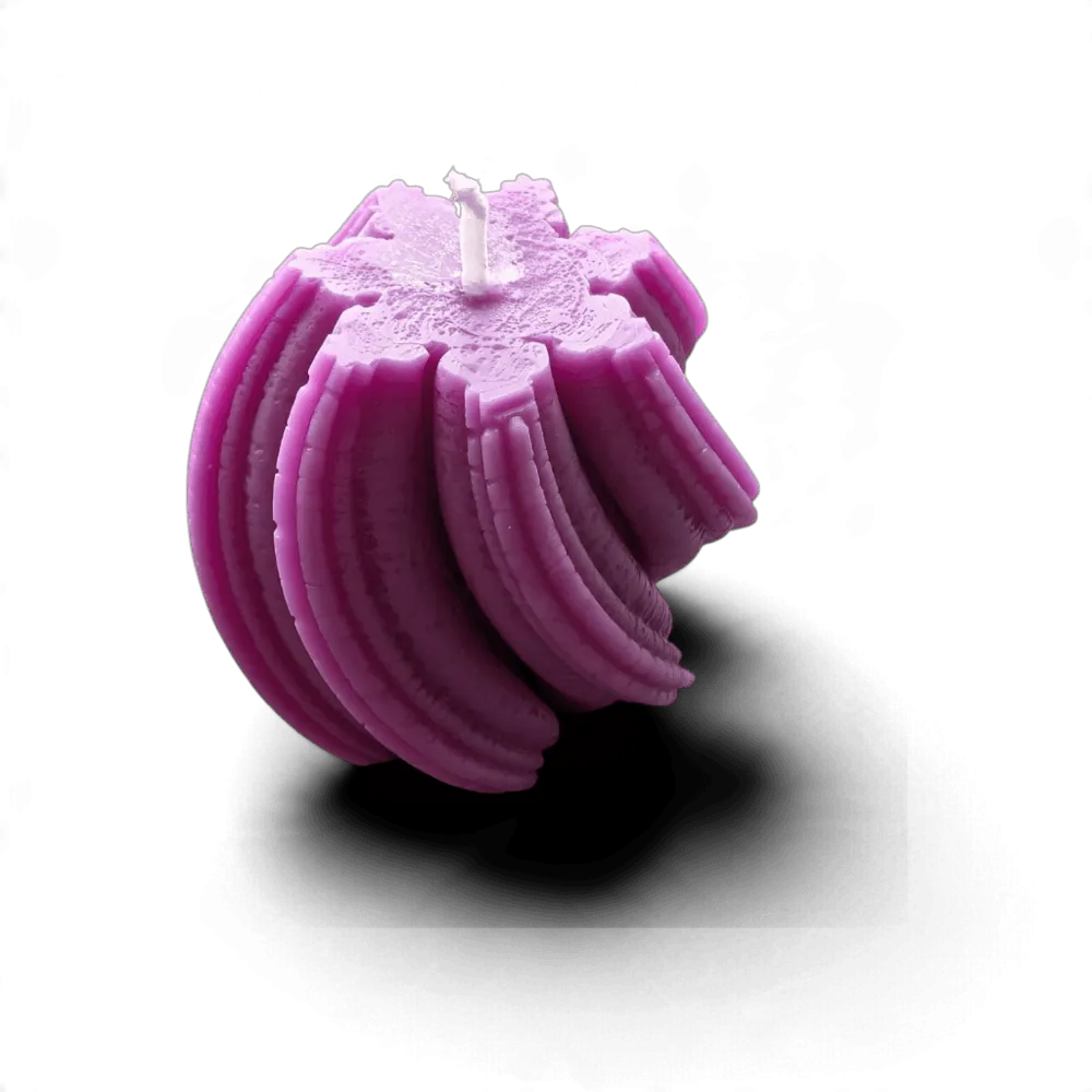 Violet Spiral candle